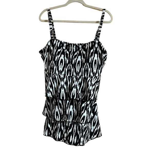 Haut De Maillot De Bain Tankini Cacique 22 Sans Armatures - Blanc/Rose/Orange/Noir - Neuf